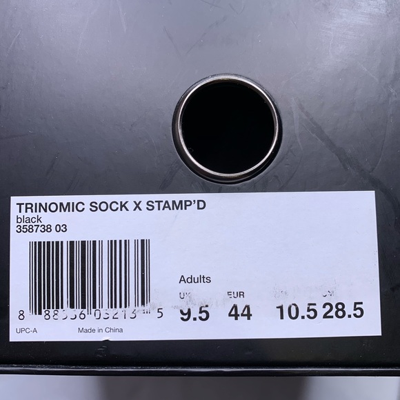 Puma trinomic sock stampd black 10.5 358738-03 - Picture 6 of 6